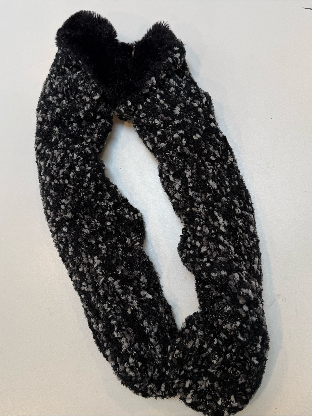 Cozy Black & Gray knit Women Socks. OS
